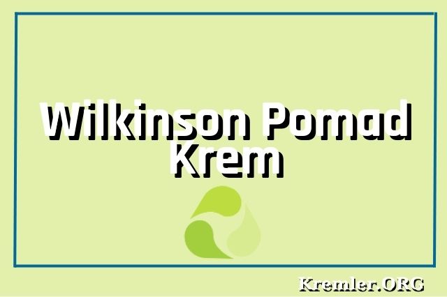 Wilkinson Pomad Krem